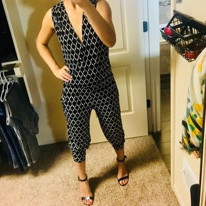 Cache printed romper jumpsuit S